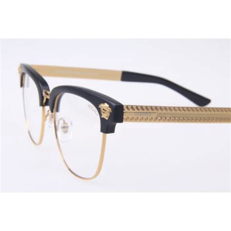 gold frame versace glasses|black and gold versace eyeglasses.